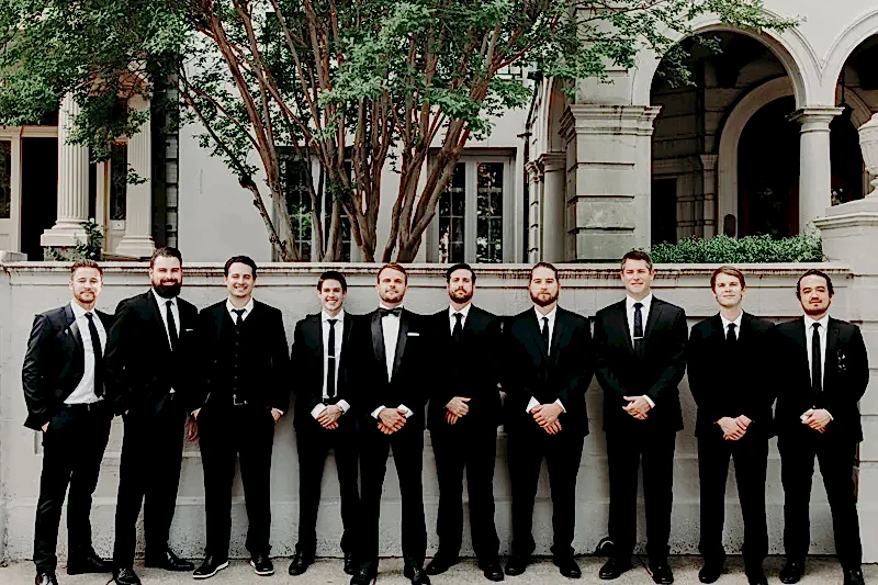 Modern Wedding Groomsmen Virginia