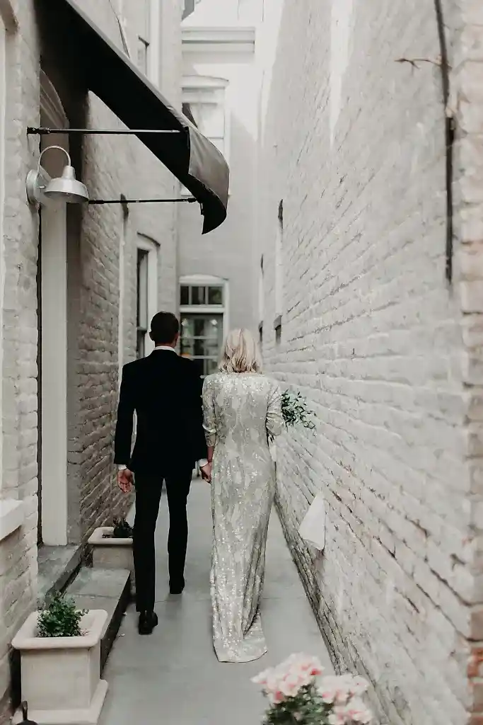 Modern Wedding Bride and Groom Virginia