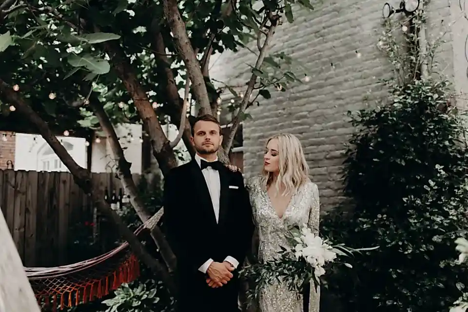 Modern Wedding Bride and Groom Virginia