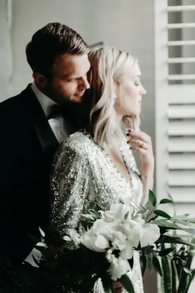 Modern Wedding Bride and Groom Virginia
