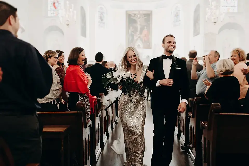 Modern Wedding Bride and Groom Virginia