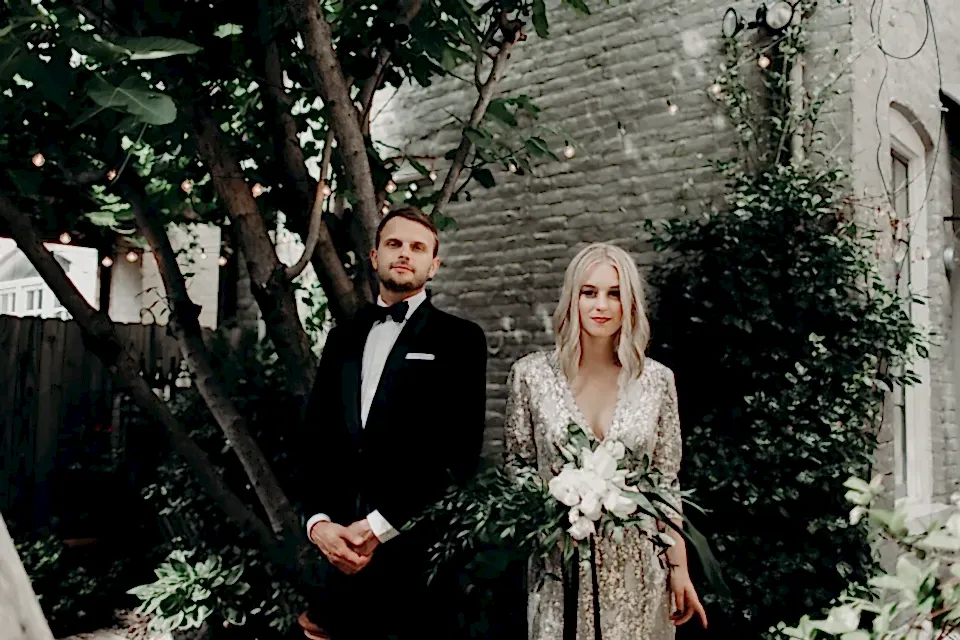 Modern Wedding Bride and Groom Virginia