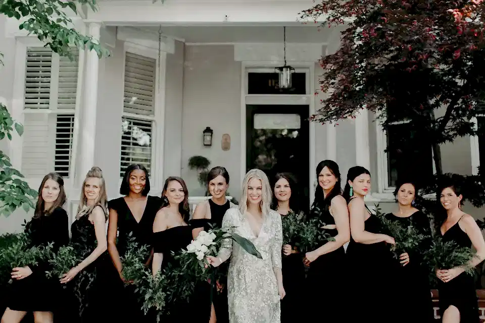 Modern Wedding Virginia Bridal Party