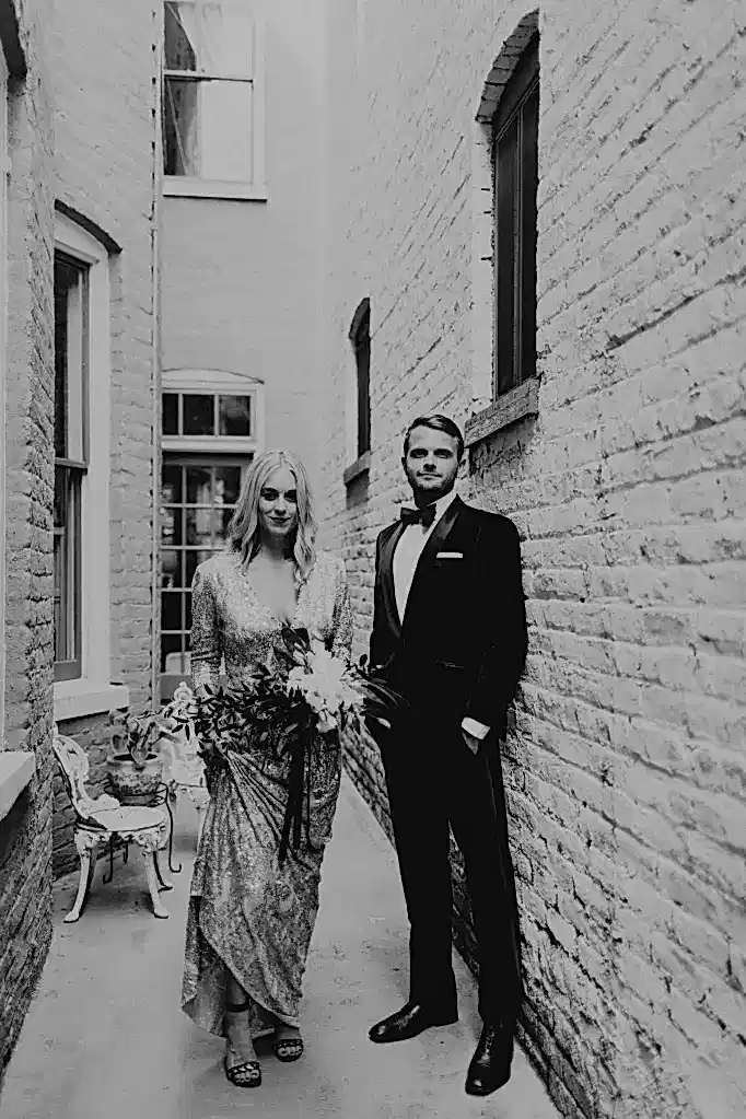 Modern Wedding Bride and Groom Virginia