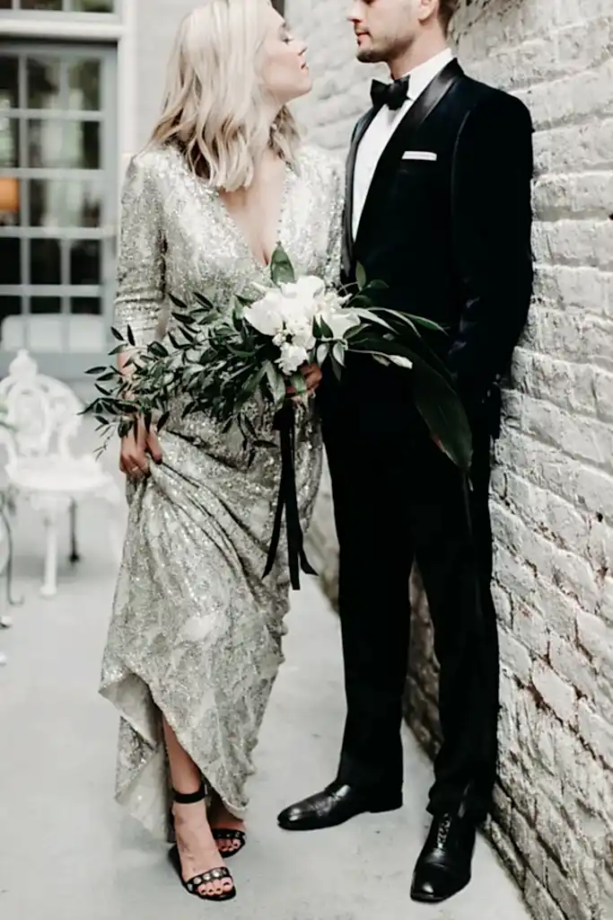 Modern Wedding Bride and Groom Virginia